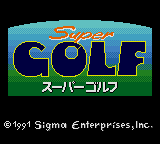 Super Golf Title Screen